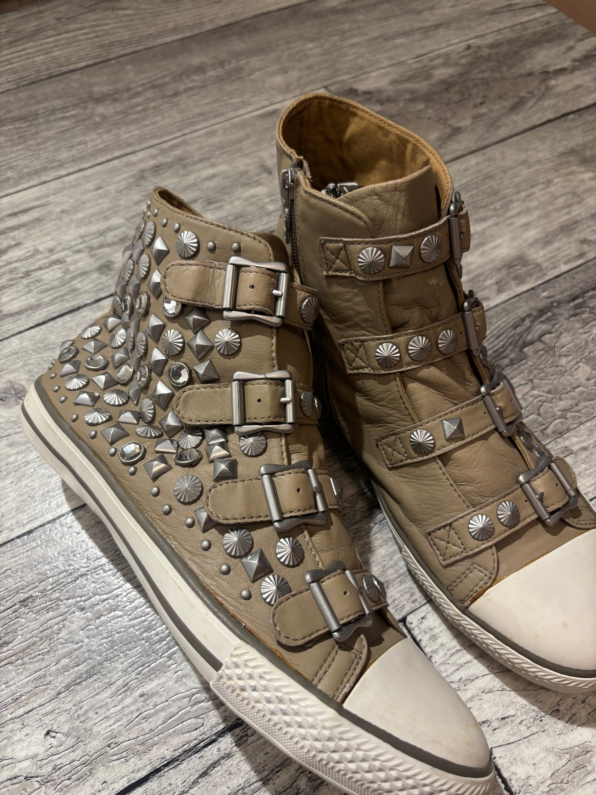 Ash Studded High Top Sneakers