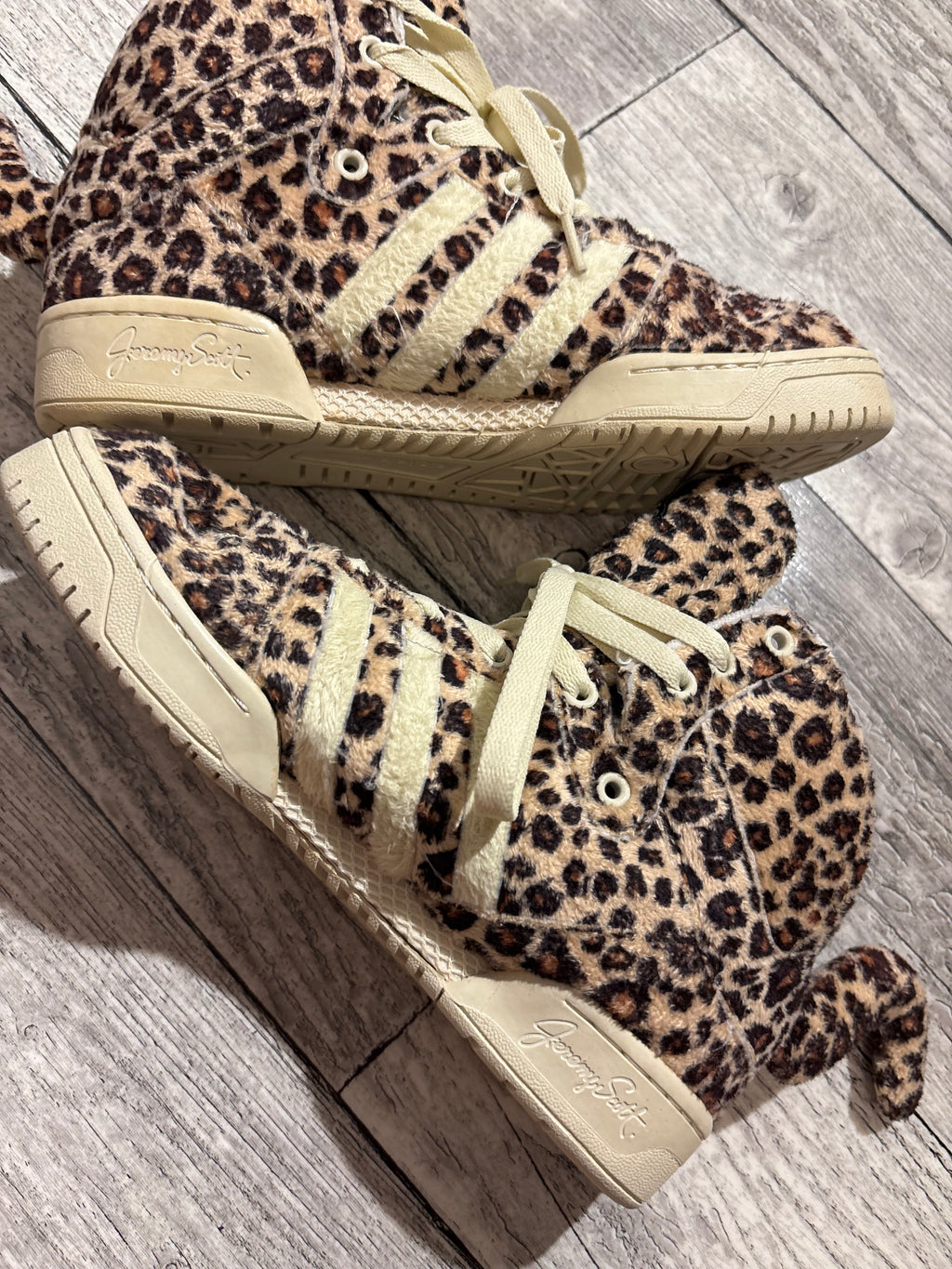 Adidas x Jeremy Scott Leopard Sneakers