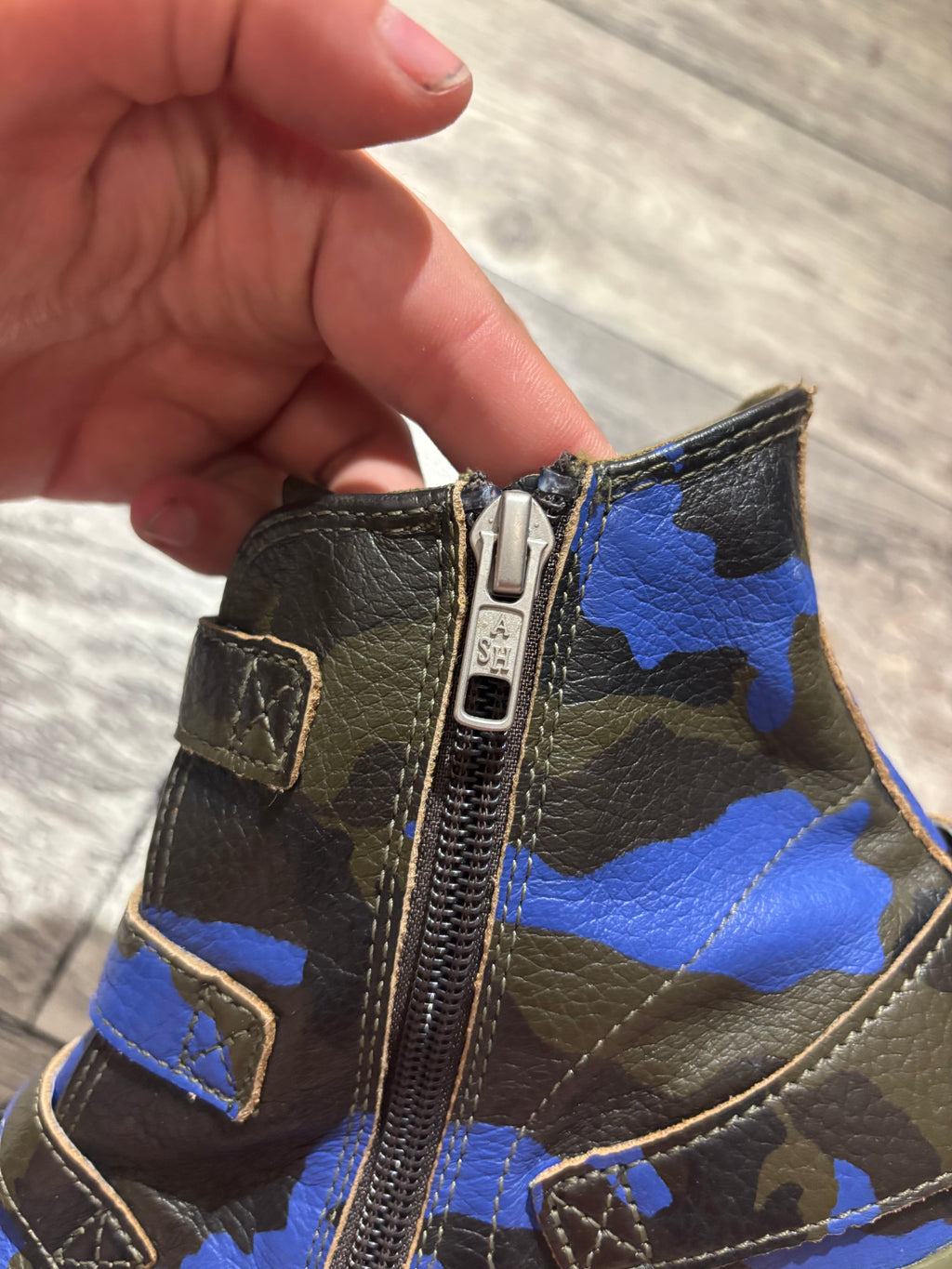 Ash Buckled High Top Sneakers