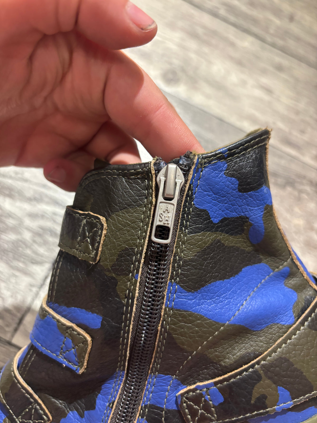 Ash Buckled High Top Sneakers