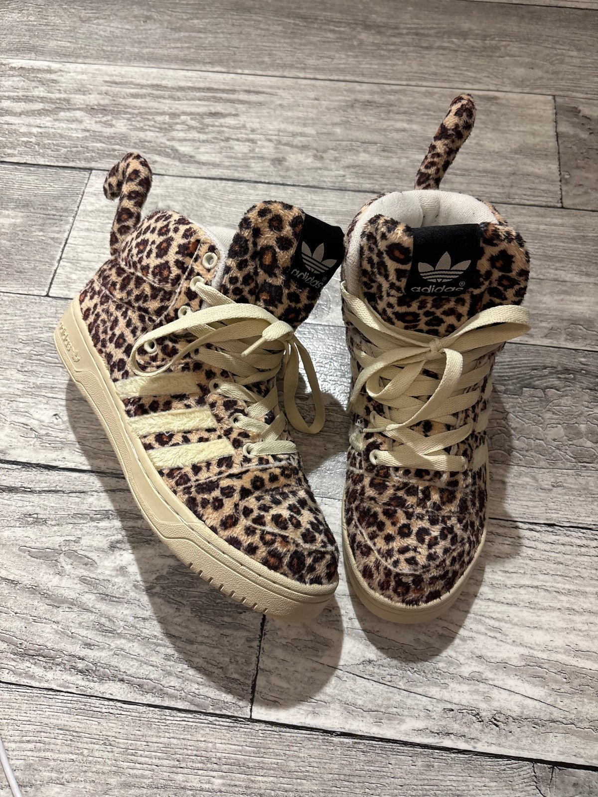Adidas x Jeremy Scott Leopard Sneakers