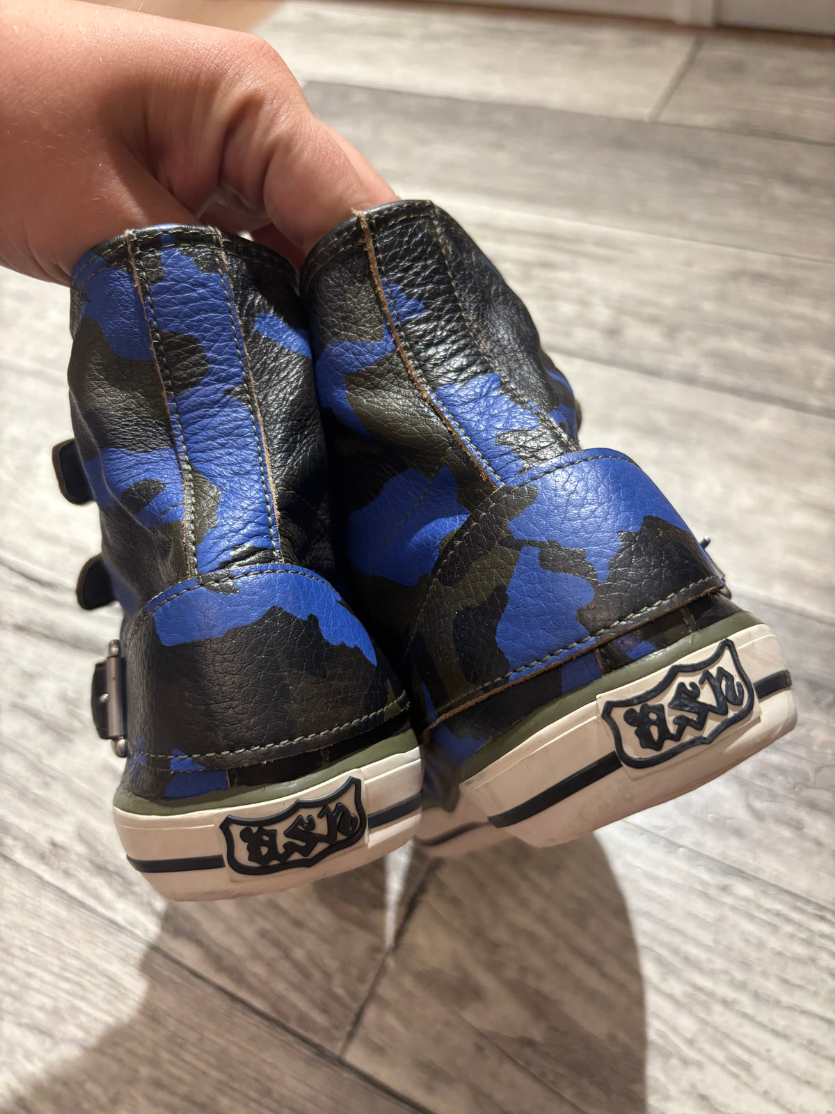 Ash Buckled High Top Sneakers