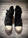 Ash Buckled High Top Sneakers