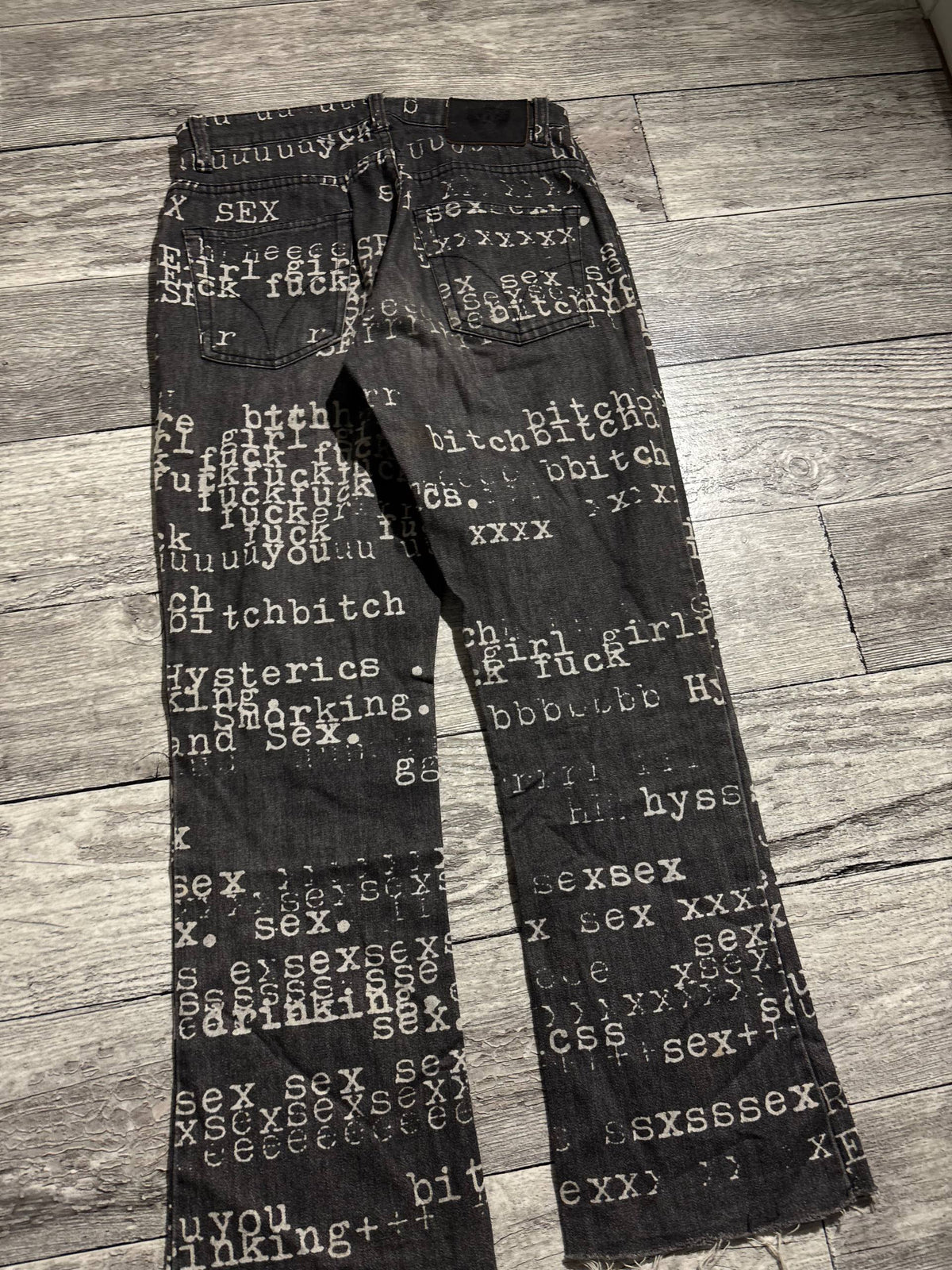 Hysteric Glamour Fuck Sex Bitch Jeans