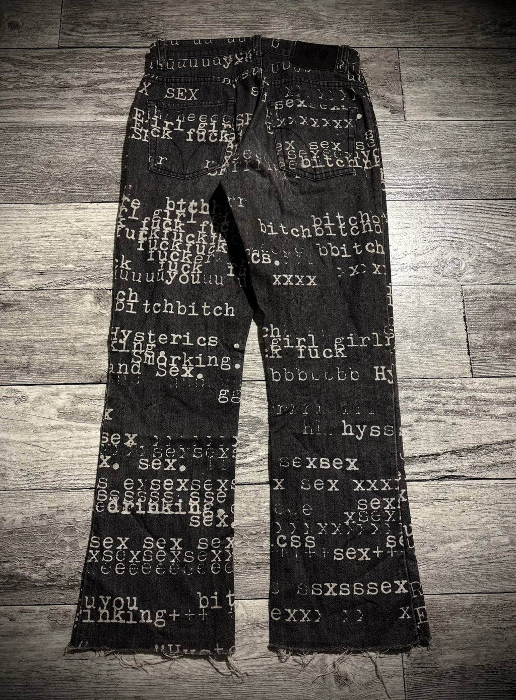 Hysteric Glamour Fuck Sex Bitch Jeans