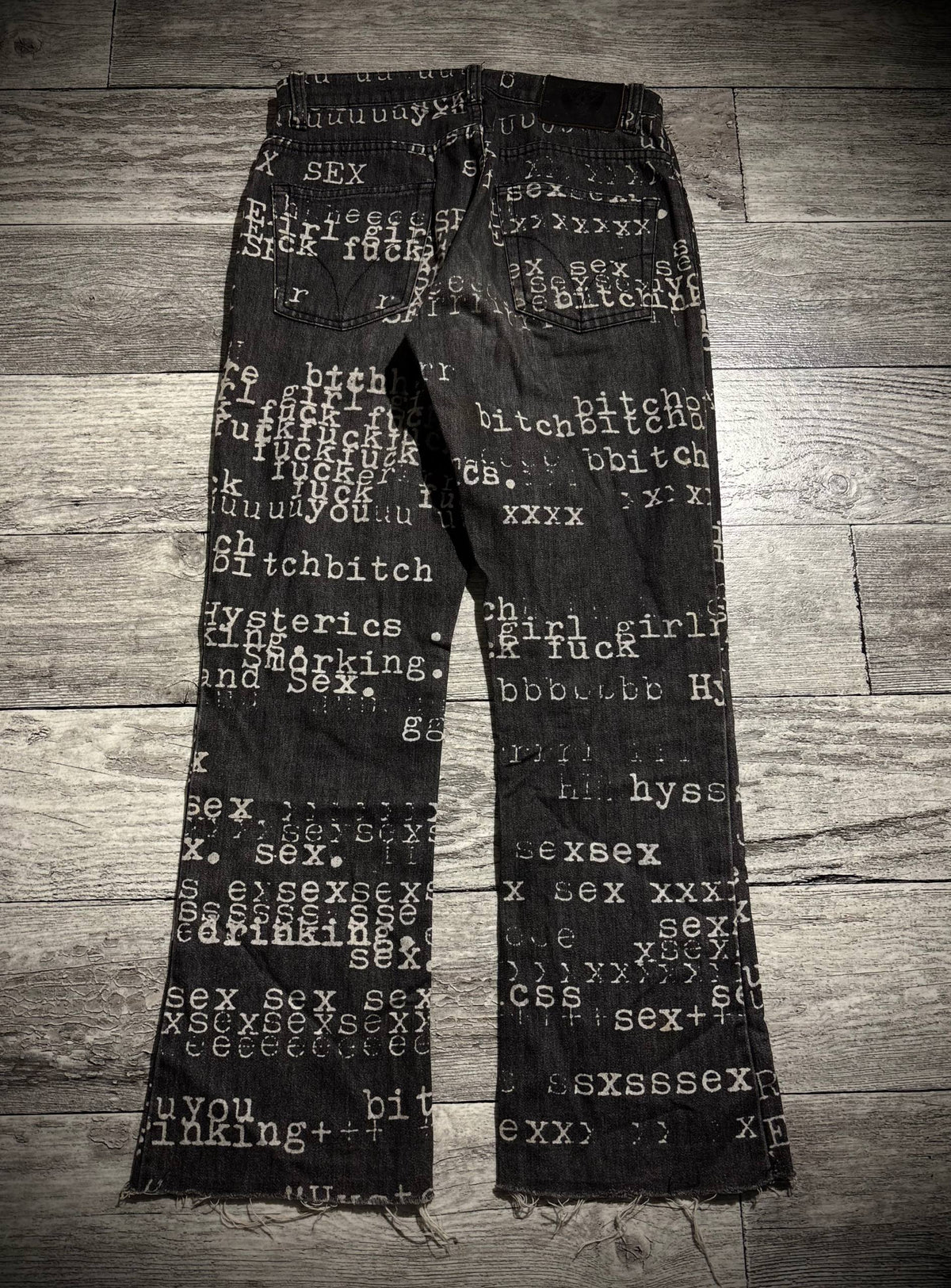 Hysteric Glamour Fuck Sex Bitch Jeans